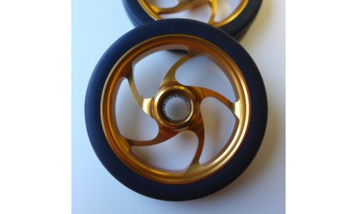 MiniMods EZ Wheels met lagers, spaakdesign, Goud