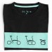 brompton T Shirt Black green XL