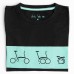 brompton T Shirt Black green XL