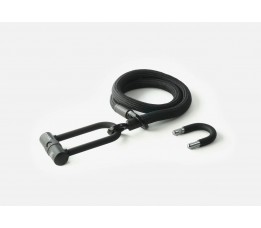 A:Tex-Lock Kabelslot Textielslot Eyelet Zwart M U-Lock met 2 beugels ART-2