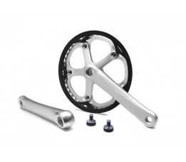 Brompton crankstel 44 tands zilver ( na 2013)