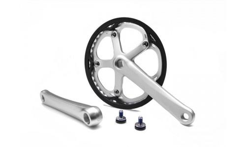 Brompton crankstel 44 tands zilver ( na 2013)