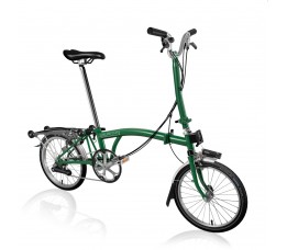 Brompton C Line Explore High+Rack+Bat, Racinggreen/Racinggreen