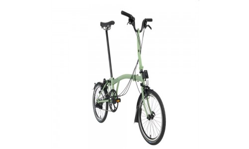 Brompton C Line Urban High+Rack, Matcha green/Black/Black