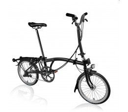 Brompton C Line Explore High+Rack+HDSV8+SADW+Mar, Black/Black/Black