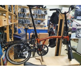 Brompton C Line Explore High+RACK+SPT, Flame Laquer/Black