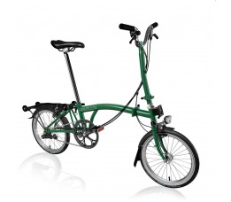 Brompton C Line Explore High+RACK+HDSV8, Racinggreen/Racinggreen/Black
