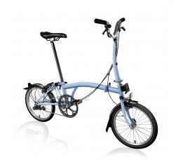 Brompton C Line Urban High, Cloudblue/Cloudblue/Black