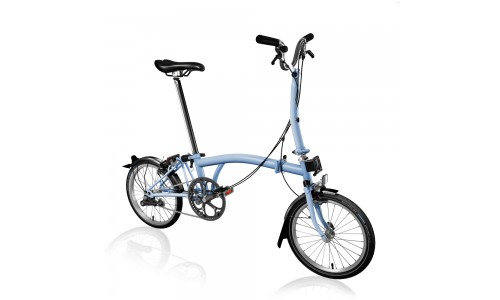 Brompton C Line Urban High, Cloudblue/Cloudblue/Black