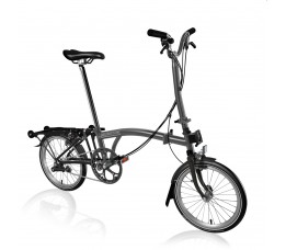 Brompton P Line urban High+Rack, Midnight Black Metallic