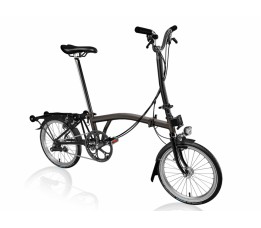 Brompton C Line Explore High+Rack+HDSV8, Black Laquer/Black/Black