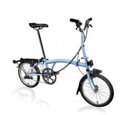 Brompton C Line Explore Mid+RACK+BAT+SADW, Cloudblue/Cloudblue