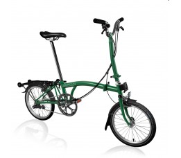 Brompton C Line Explore High+Rack, Racinggreen/Racinggreen/Black