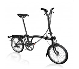 Brompton C Line Explore HigH+Rack, Black/Black/Black