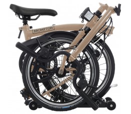 Brompton C Line Explore High+Rack, Dunesand/Dunesand/Black