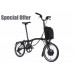 Brompton P Line Electric Urban High+Rack Midnight Black Metallic /Titanium Black Matt High 2025