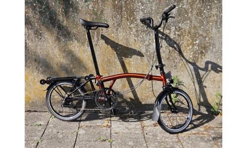 Brompton C-Line Explore High+Rack+Bat Flamelaquer High 2023
