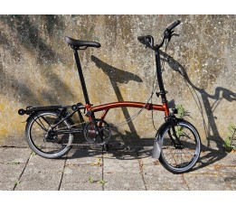 Brompton C-Line Explore High+Rack+Bat Flamelaquer High 2023